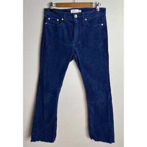Vineyard Vines High Rise Kick Flare Corduroy Pants Blue Size 28 Women’s